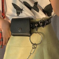 CIMAO - Faux Leather Belt / Belt Bag / Waist Chain / Set CIMAO - Faux Leather Belt / Belt Bag / Waist Chain / Set