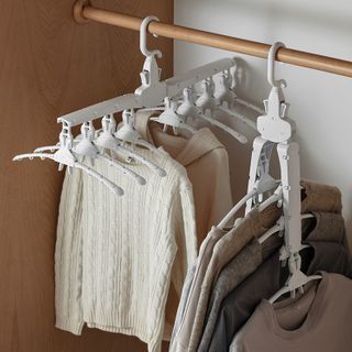 The distinctive clothes hanger with 8 foldable hangers organizes and  utilizes the largest possible space - DVINA online shopping for household  utensils home decor flowers