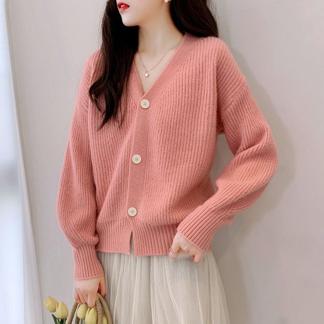 FR-V-Neck Cardigan