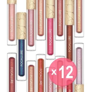 FOCALLURE - Glam Metal Liquid Lipstick - 3 Colors (x12) (Bulk Box)