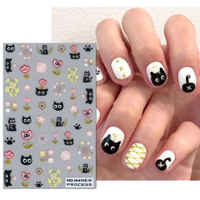 Nail Art How-to: Cute Cats - College Fashion