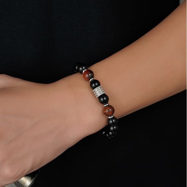Lilafey-Faux Stone Beaded Bracelet