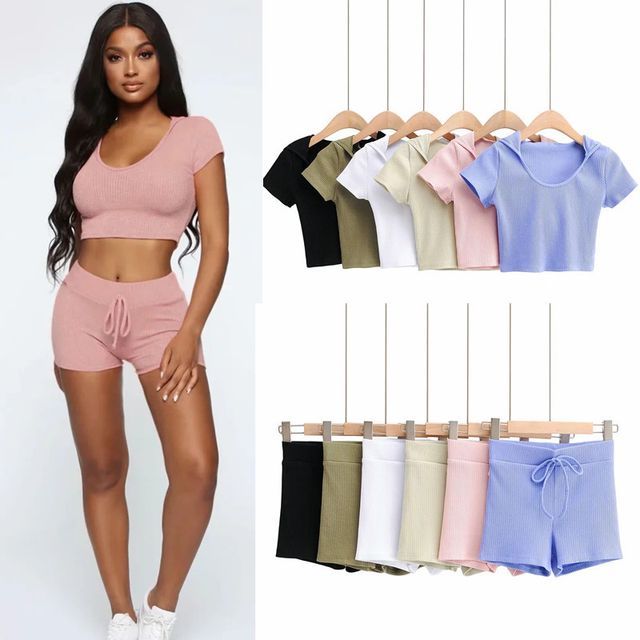 Short-Sleeve Cropped Hoodie 