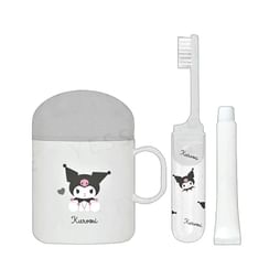 Kamio Japan - Sanrio Kuromi Toothbrushing Set With Big Cup