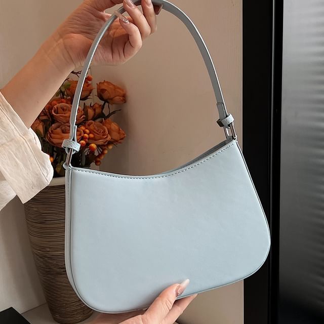 FAYLE-Faux Leather Shoulder Bag