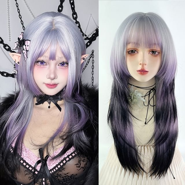 Jellyfish-Long Full Wig - Straight Gradient