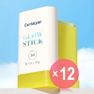 CartaLyar - Glow Translucent Sunscreen Stick SPF50 PA++++ - 2 Types (x12) (Bulk Box)