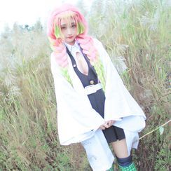 Mikasa - Demon Slayer: Kimetsu no Yaiba Mitsuri Kanroji Cosplay Costume / Wig / Set Mikasa - Demon Slayer: Kimetsu no Yaiba Mitsuri Kanroji Cosplay Costume / Wig / Set