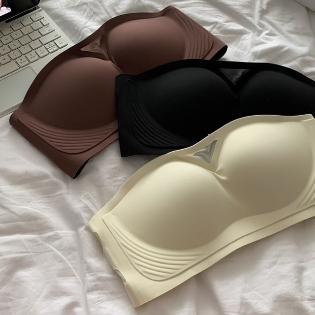 Fenmo-Plain Seamless Bandeau Bra