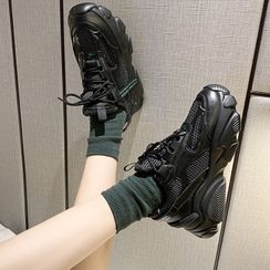 Yuki Yoru - Chunky Mesh Panel Sneakers Yuki Yoru - Chunky Mesh Panel Sneakers