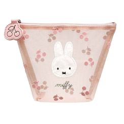Miffy Cherry Fleur Series Zip Pouch (Grey)