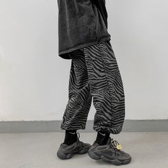 emeisa - Zebra Print Harem Pants emeisa - Zebra Print Harem Pants