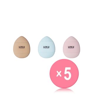 PARSA Beauty - Set Of 3: LOV.U Mini Finger Powder Puff 5pcs Bundle Set
