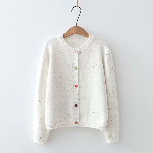 PANDAGO-Speckled Cardigan