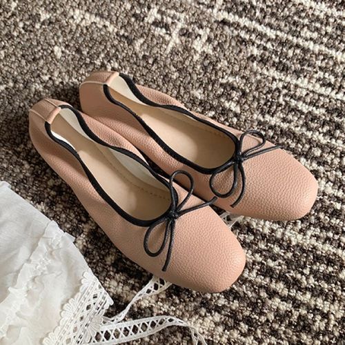 Ballet flats online ribbon