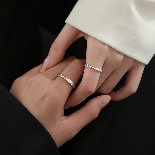 Chimerro-Couple Matching Twisted Alloy Ring Various Designs