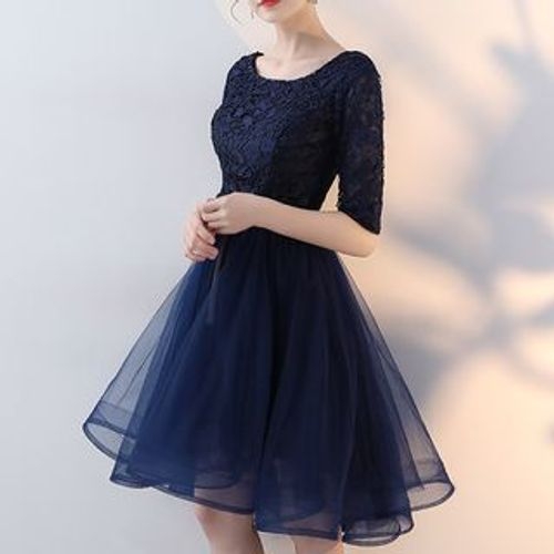 Wonhi ElbowSleeve ALine Cocktail Dress YesStyle