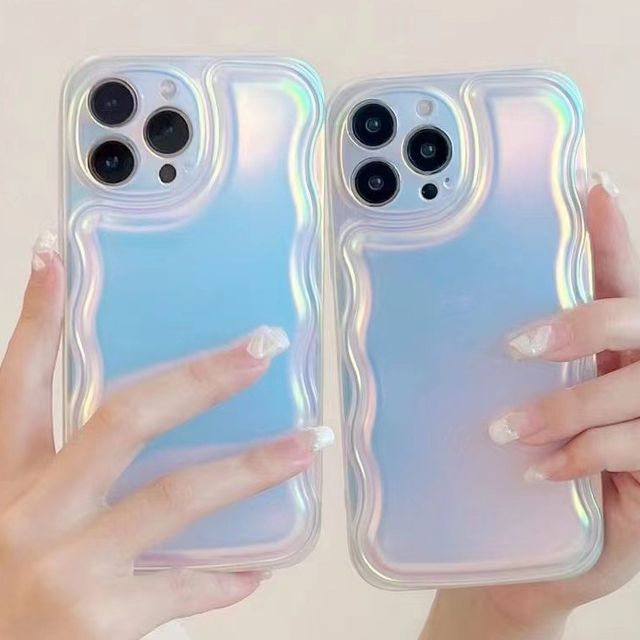 jaei Wavy Holographic Phone Case iPhone X XS XS Max XR