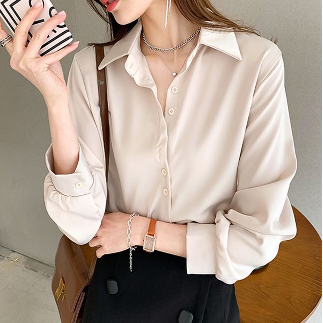 Everose-Plain Shirt