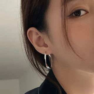 Seirios-Twisted Alloy Hoop Earring