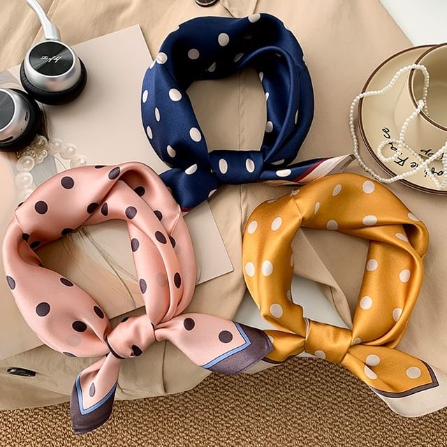 Amandier-Polka Dot Neckerchief