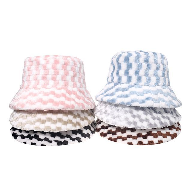 Raconteur-Checker Print Bucket Hat