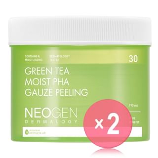 NEOGEN - Dermalogy Green Tea Moist PHA Gauze Peeling 2pcs Bundle Set