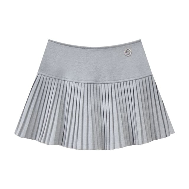 NENE - Low Rise Plain Mini Pleated Skirt