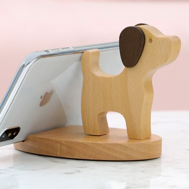 Jadette - Animal Wooden Phone Holder | YesStyle