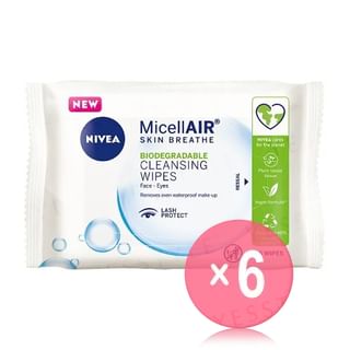 NIVEA - MicellAIR Skin Breathe Cleansing Wipes (x6) (Bulk Box)