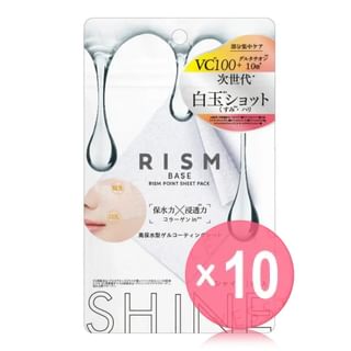 Sun Smile - RISM Shine Base Point Sheet Pack Mask (x10) (Bulk Box)