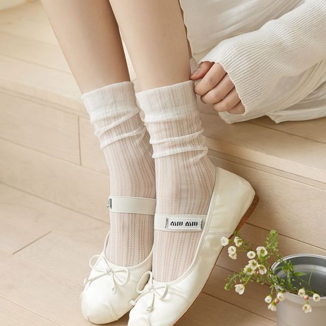 Romilan - Plain Ribbed Socks | YesStyle