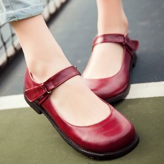 Freesia-Buckled Flats