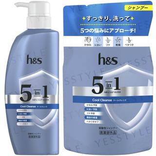 h&s - 5 In1 Hair & Scalp Solution Cool Cleanse Shampoo