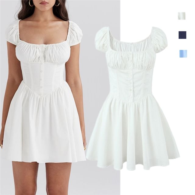 chinese dress ladies Whisper Cap Sleeve Mini Dress – Hemline Towne Center main image 0
