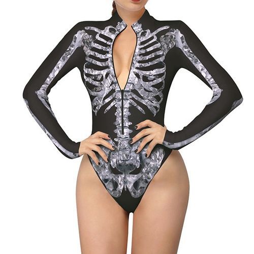skeleton bodysuit top