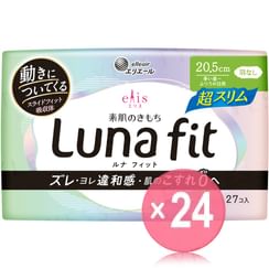 elleair - Ellis Luna Fit Sanitary Pad Ultra Slim Heavy Flow During The Day to Normal Days 20.5cm (x24) (Bulk Box)