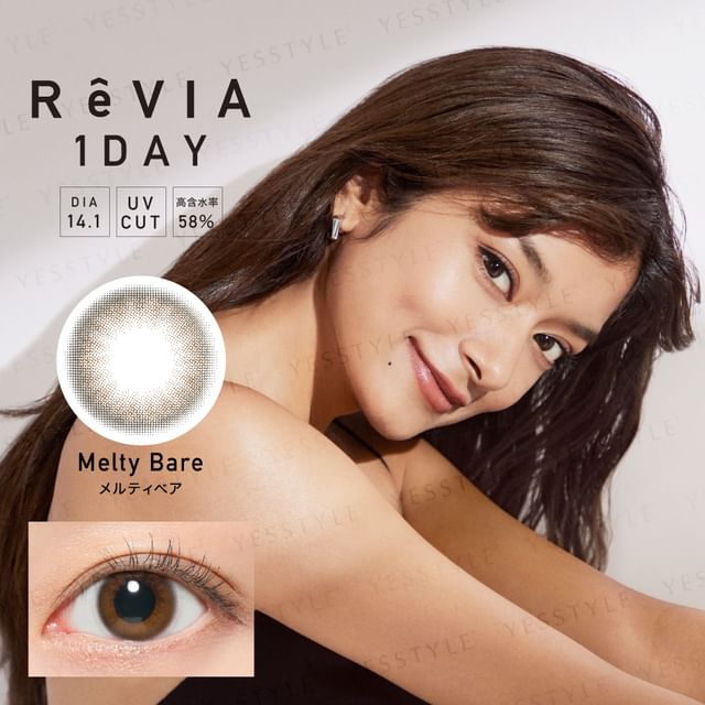 Candy Magic-ReVIA 1 Day Color Lens Melty Bare 10 pcs