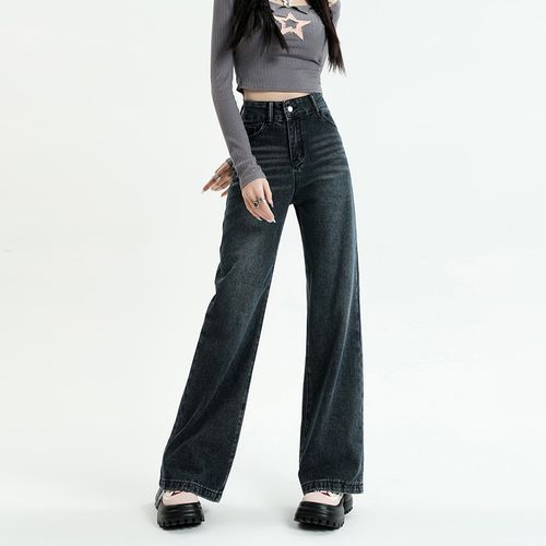 High Waist Wide Leg Jeans (Various Designs)