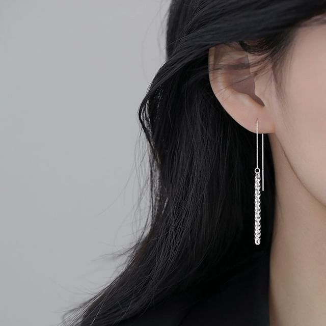 Chimerro-Wheat Alloy Threader Earring