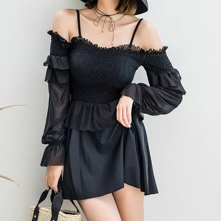 cold shoulder swimdress