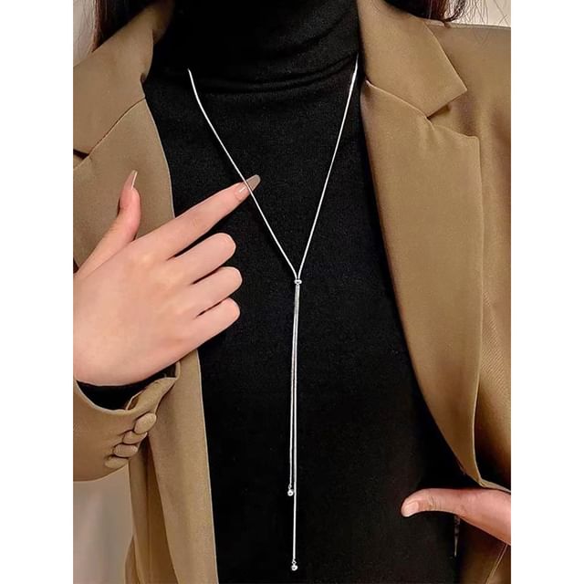 PANGU-Alloy Lariat Necklace