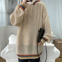 Little A - 條紋風帽毛衣 Little A - 條紋風帽毛衣