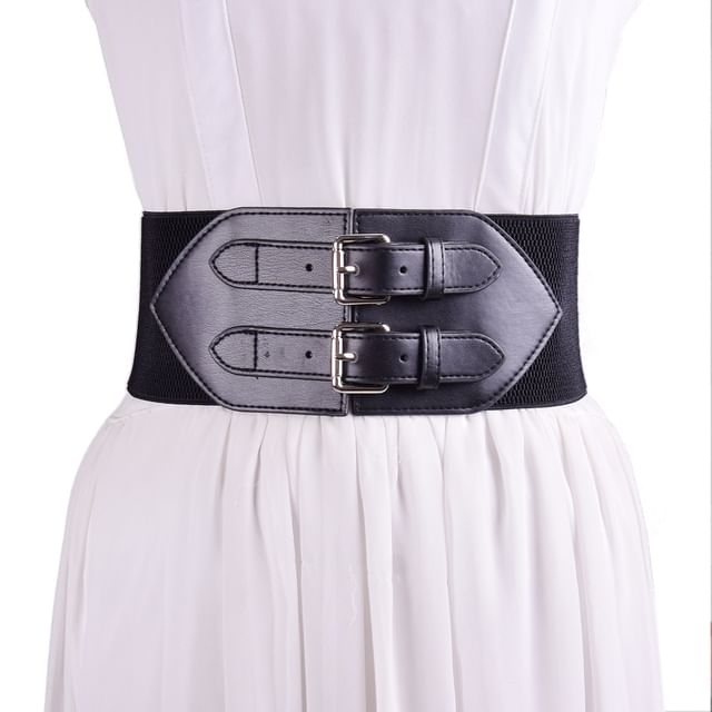 Poyol-Double Buckled Stretch Thick Belt
