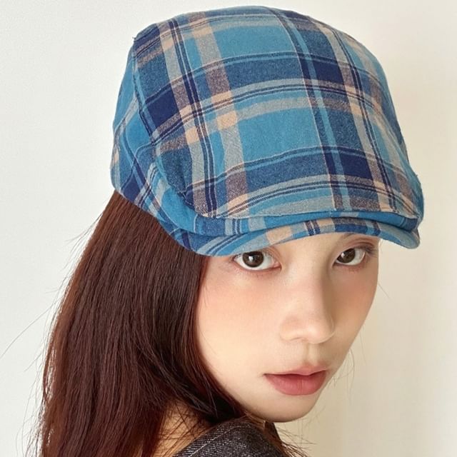 Sparktage-Plaid Flat Cap
