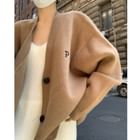 Alfie - Lettering Loose-Fit Cardigan | YesStyle