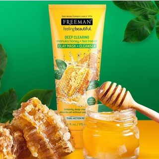 Freeman Beauty - Deep Clearing Manuka Honey + Tea Tree Oil Clay Mask & Cleanser