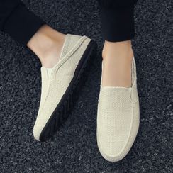 BELLOCK - Linen Slip Ons BELLOCK - Linen Slip Ons