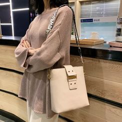 shinescape - Faux Leather Bucket Bag shinescape - Faux Leather Bucket Bag