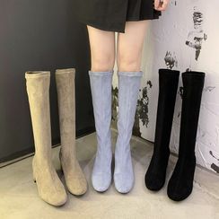 Nikao - Chunky Heel Tall Boots